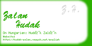 zalan hudak business card